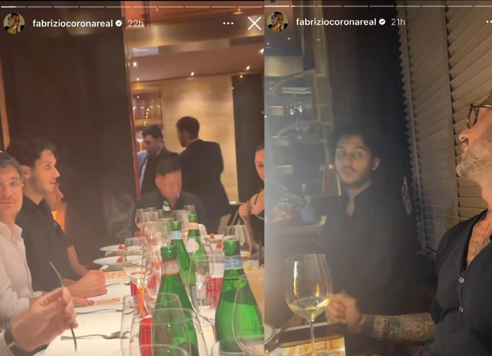 Corona con gli amici e il figlio+ Corona con gli amici e il figlio+