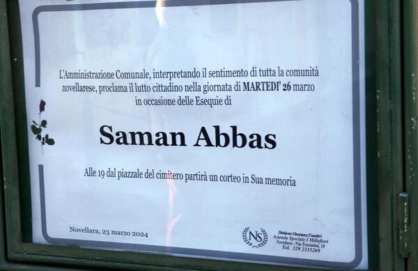Funerale Saman Abbas a Novellara (RE) LaPresse 2