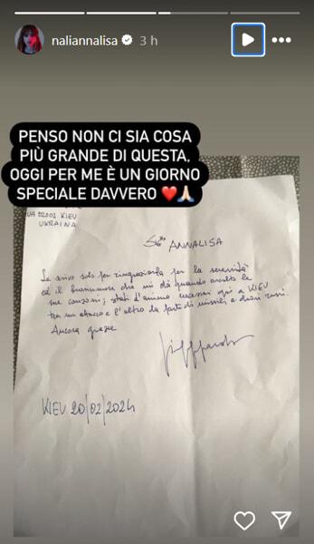 La storia di Annalisa nella quale ha mostrato la lettera-2