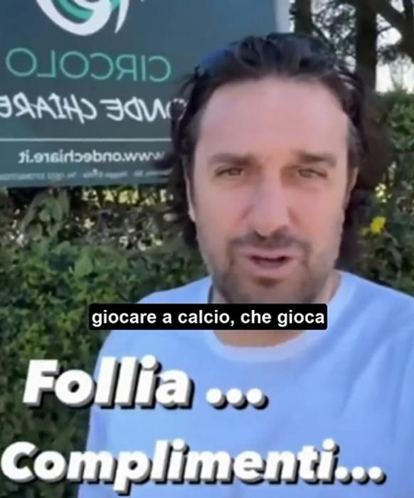 Luca Toni, storia Instagram