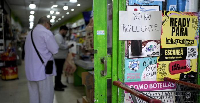 Carenza di repellenti contro zanzare in Argentina
