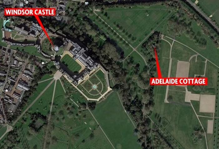 Adelaide Cottage si trova vicino al castello di Windsor, foto dailymail Adelaide Cottage william e kate-6