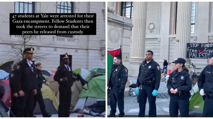 Tensione e proteste all’Università di Yale: studenti arrestati per manifestazioni sul Medio Oriente