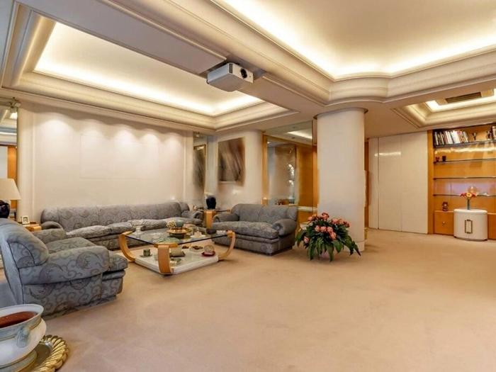 Il soggiorno della casa di Raffaella Carrà, foto Engel & Völkers casa raffaella carrà-6