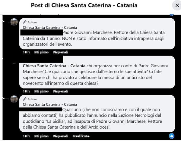 Chiesa di santa Caterina - Facebook chiesa di santa caterina fomte fb