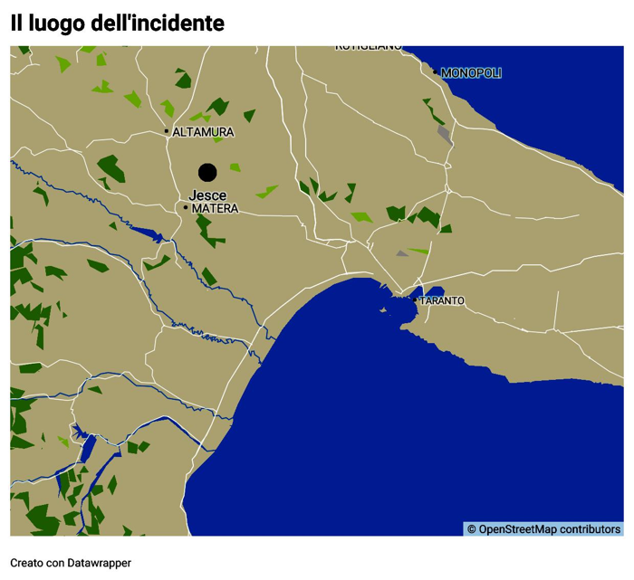 Dove è avvenuto l'incidente Dove è avvenuto l'incidente
