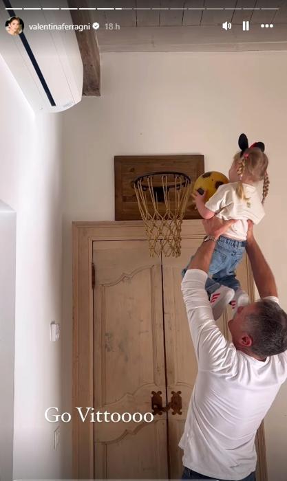 Il papà di Chiara Ferragni con la nipote Vittoria ferragni papà