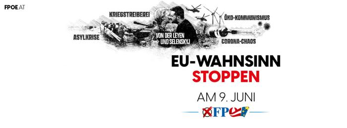 Il manifesto per le lezioni europee 2024 del partito austriaco di estrema destra Fpo fpo-manifesto-von-der-leyen-zelensky