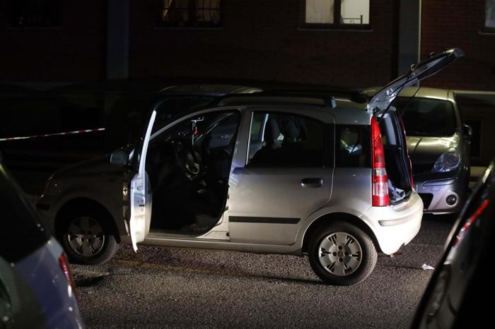 La Fiat Panda dell'ex maresciallo. Foto LaPresse