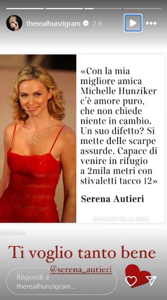 La storia di Michelle Hunziker in risposta all'amica-2