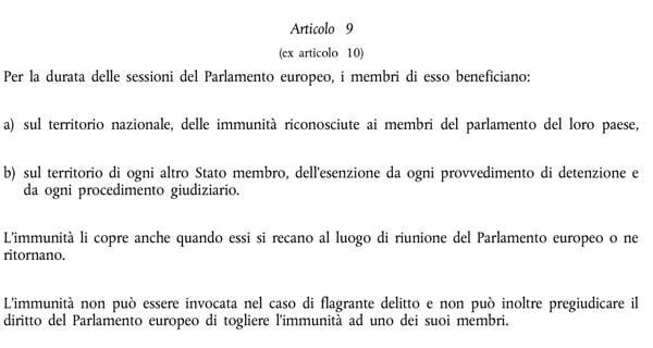 Protocollo numero 7 sui privilegi e sull immunità dell Unione europea Protocolo Ue