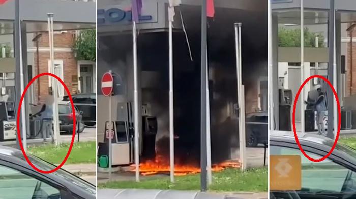 Incendio doloso al distributore di benzina a Ravenna