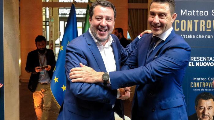 Salvini e Vannacci: Presentazione Libro Controvento a Roma