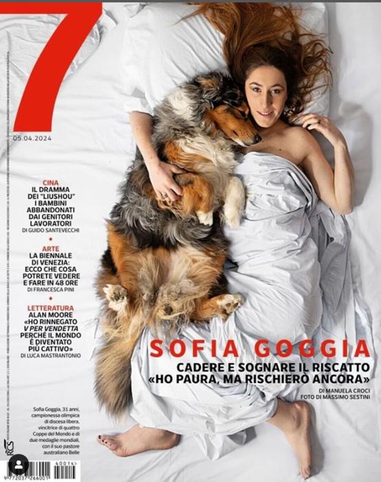 Sofia Goggia sulla copertina di Sette