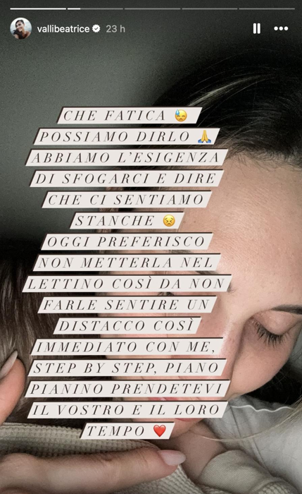Storia Instagram Beatrice Valli Storia Instagram Beatrice Valli
