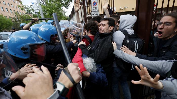 Tensione e proteste a Roma: scontri tra studenti e polizia