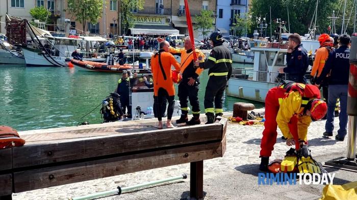 Tragedia nel Porto Canale di Rimini