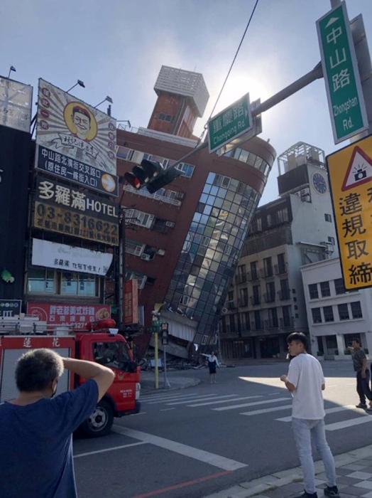 Terremoto Taiwan. Foto da X Terremoto Taiwan. Foto da X