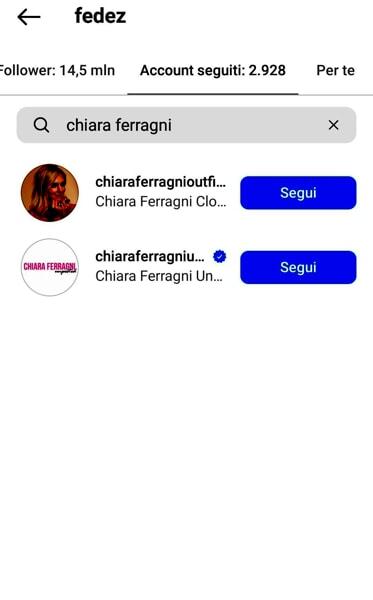 Tra i 'seguiti' di Fedez non c'è più Chiara Ferragni-2 Tra i 'seguiti' di Fedez non c'è più Chiara Ferragni-2