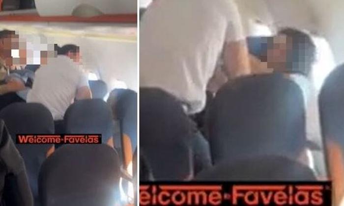 Un altro momento della rissa Un altro momento della rissa