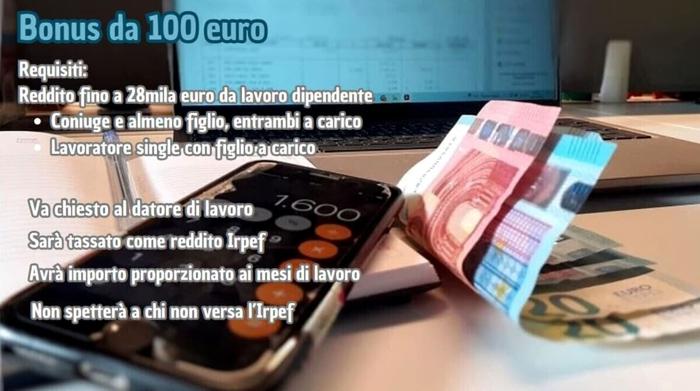 A chi spetta il bonus da 100 euro in busta paga