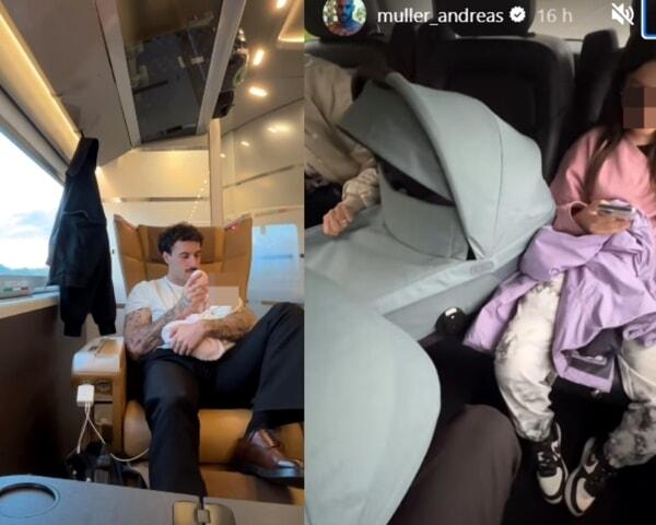 Andreas Muller con le figlie in viaggio, foto da Instagram-2 Andreas Muller con le figlie in viaggio, foto da Instagram-2