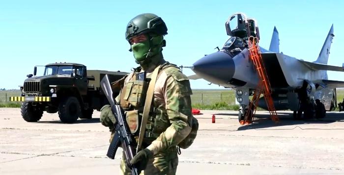 Una immagine delle esercitazioni in corso esercitazioni nucleari russe