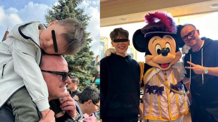 Gigi D’Alessio annuncia la gravidanza durante una giornata a Disneyland