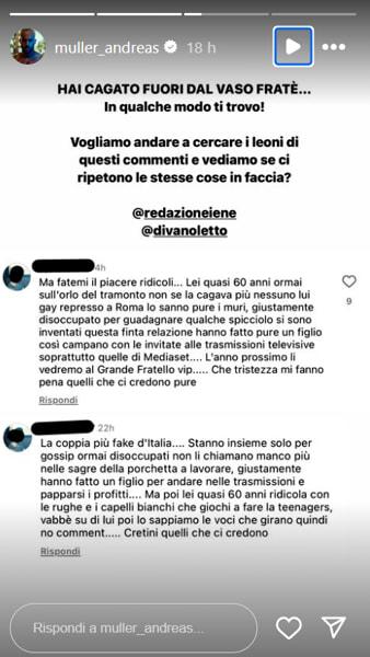 I commenti contro Andreas e Veronica, foto da Instagram-2 I commenti contro Andreas e Veronica, foto da Instagram-2