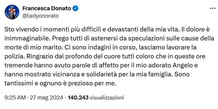 Il post di Francesca Donato Il post di Francesca Donato