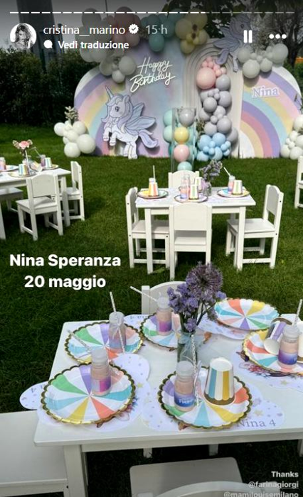 L'allestimento della festa luca argentero figlia 2