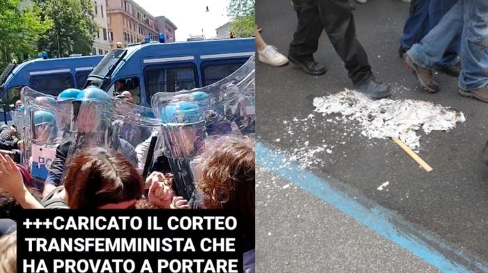 Scontri e contestazioni durante manifestazione contro la ministra Roccella