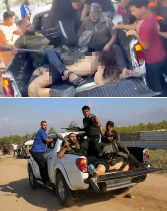 Shani Louk sul truck in fuga verso Gaza Shani Louk pick up-2-2
