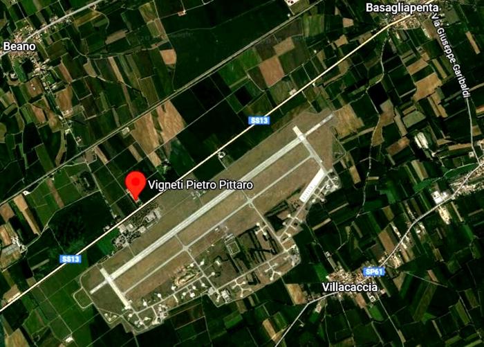 Dove si trovano i vigneti di Pietro Pittaro: la mappa Dove si trovano i vigneti di Pietro Pittaro: la mappa
