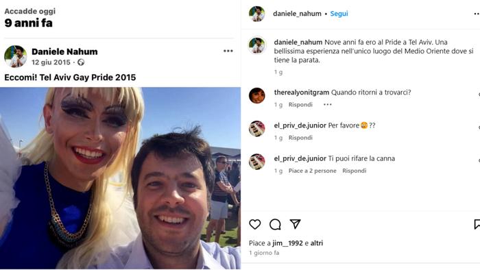 Daniele Nahum su Intagram Daniele Nahum su Instagram-2