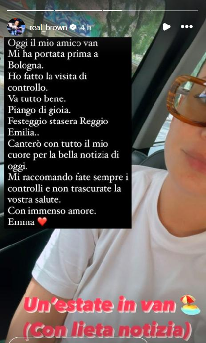 Il messaggio di Emma su Instagram emma marrone -21