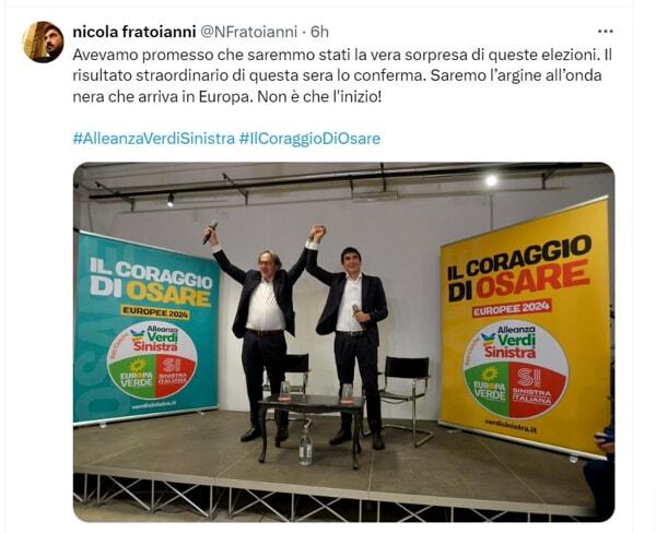 Fratoianni su X fratoianni su X