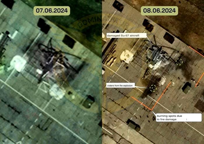 Le immagini diffuse dal Gur gur-Su-57