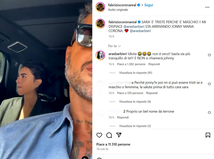 Il post e il commento di Sara Barbieri Il post e il commento di Sara Barbieri