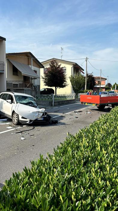 Lo schianto avvenuto a Mareno di Piave Lo schianto avvenuto a Mareno di Piave