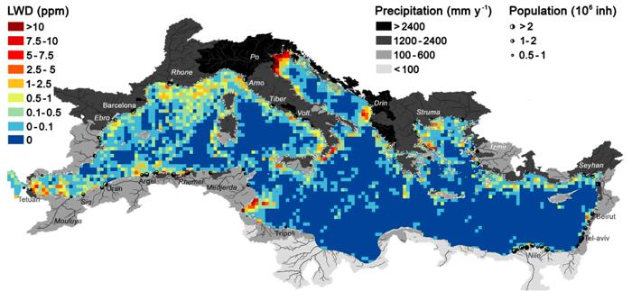 La mappa dei rifiuti di plastica presenti nel Mediterraneo realizzata con le immagini satellitari rifiuti mare