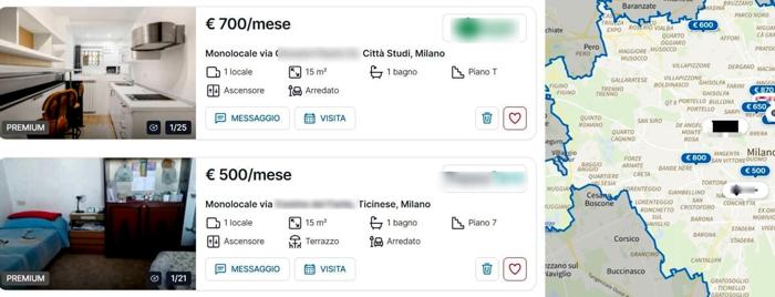 Alcuni annunci di mini case a Milano Alcuni annunci di mini case a Milano