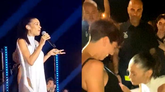 Emozionante incontro tra Elodie e una sua fan incinta durante un concerto