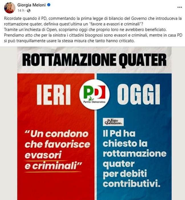 Il post di Giorgia Meloni-5 Il post di Giorgia Meloni-5
