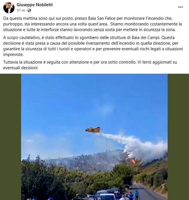 Il sindaco di Vieste su Facebook il sindaco di Vieste su Facebook