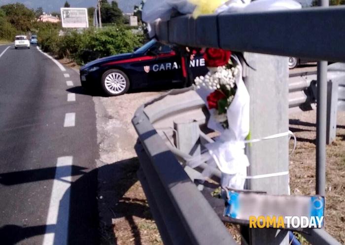 Il luogo dell'incidente (foto: RomaToday) Il luogo dell'incidente di Palestrina in cui sono morti Maurizio Ponzo e Alessandra Corradi