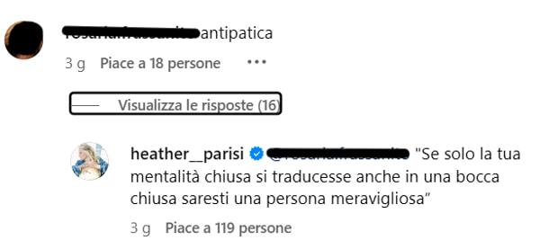 La risposta di Heather al commento-2 La risposta di Heather al commento-2