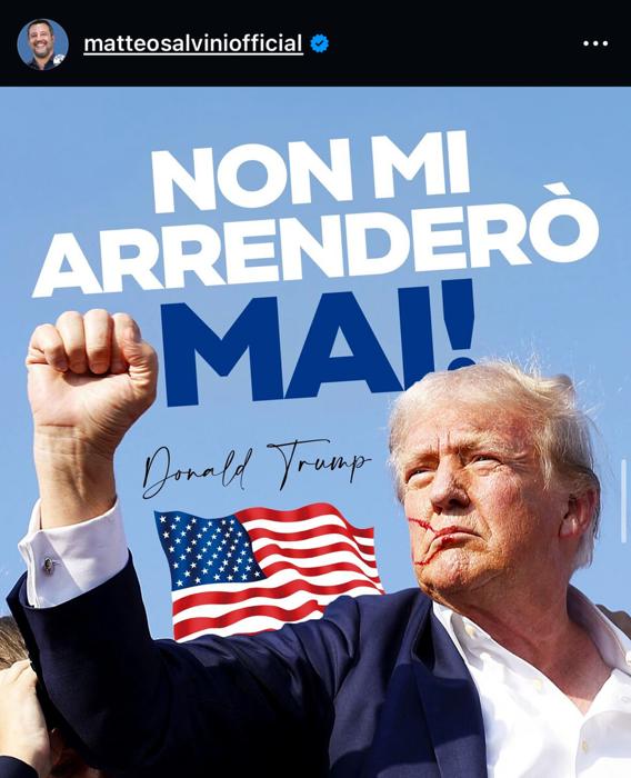Matteo Salvini su Instagram matteo-salvini-donald-trump