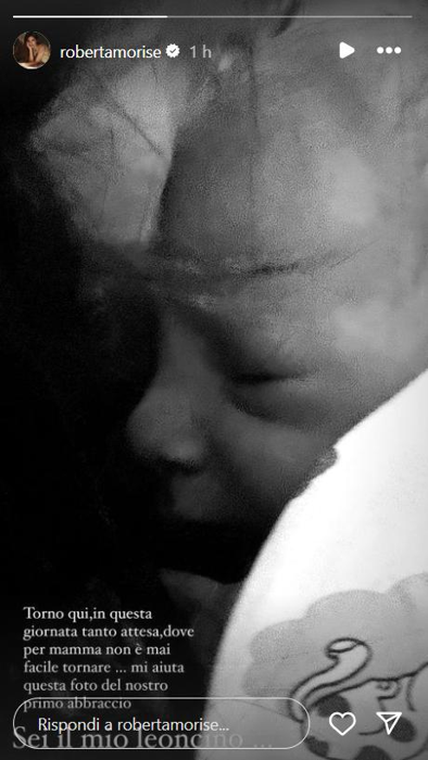 La foto pubblicata su Instagram da Roberta Morise roberta morise figlio-2