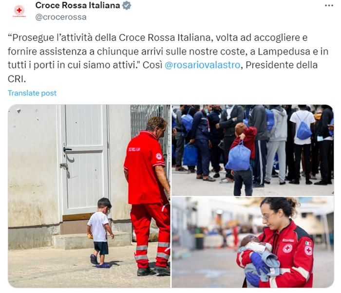 La Croce Rossa su X La Croce Rossa su X